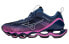 Кроссовки женские Mizuno Wave Prophecy X снизу сине-фиолетово-красные J1GD210068 38.5 - фото #1