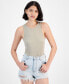 ფოტო #3 პროდუქტის Juniors' Mineral-Washed Ribbed Seamless Bodysuit