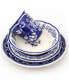 Фото #2 товара Blue Garden 16 Piece Hand-painted Dinnerware Set