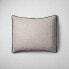 Фото #1 товара King Textured Chambray Cotton Pillow Sham Dark Gray - Casaluna