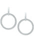 ფოტო #1 პროდუქტის Cubic Zirconia Circle Drop Earrings, Created for Macy's