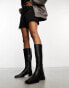 RAID Elixir knee boots with square toe in black