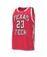 Фото #2 товара Men's #23 Red Texas Tech Red Raiders Replica Basketball Jersey