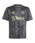 ფოტო #2 პროდუქტის Big Boys Black Manchester United x Stone Roses 2023/24 Pre-Match Top