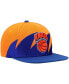 Фото #3 товара Men's Orange, Blue New York Knicks Hardwood Classics Sharktooth Snapback Hat