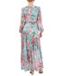 Women's Printed High-Low Maxi Dress Зеленый, 8 - фото #2