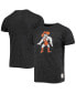 Фото #1 товара Men's Black Oklahoma State Cowboys Wrestler Slub Vintage-Like Tri-Blend T-shirt