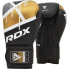 Боксёрские перчатки из искусственной кожи RDX SPORTS Bgr 7 для тренировок от RDX Sports. Black / Golden, 10 OZ - фото #2