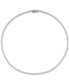 ფოტო #1 პროდუქტის Rhodium-Plated Cubic Zirconia 16" Tennis Necklace, Created for Macy's