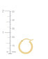 ფოტო #4 პროდუქტის 14k Gold Earrings, Polished Square Hoops (17mm)