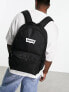 Levi's backpak in black with batwing logo - фото #1