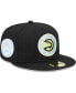 ფოტო #4 პროდუქტის Men's Black Atlanta Hawks Color Pack 59FIFTY Fitted Hat