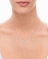 ფოტო #1 პროდუქტის Diamond Bezel Graduated 18" Collar Necklace (1/2 ct. t.w.) in Sterling Silver