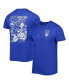 Фото #1 товара Men's Royal Distressed BYU Cougars Vintage-Like Through the Years 2-Hit T-shirt