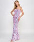 Фото #3 товара Juniors' Sequined Strapless Lace-Up-Back Gown, Created for Macy's