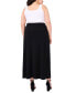 Фото #3 товара Plus Size Pull-On A-Line Maxi Skirt