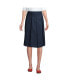 Women's School Uniform Box Pleat Skirt Below the Knee
