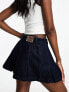 GUESS Originals co-ord pleated denim tennis skirt in dark wash