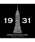 ფოტო #2 პროდუქტის Men's Word Art - Empire State Building T-Shirt