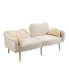 Фото #10 товара Couches For Living Room 65 Inch, Mid Century Modern Velvet Loveseats Sofa