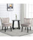 Set of 2 Armless Accent Chair Upholstered Leisure Chair Single Sofa