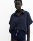 ფოტო #1 პროდუქტის Women's Adjustable Drawstring Polo Sweatshirt