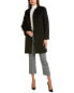 Фото #1 товара Cinzia Rocca Icons Wool-Blend Coat Women's Black 4