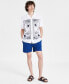 Фото #4 товара Men's Regular-Fit Solid 5" Drawstring Shorts, Created for Macy's