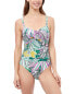 Фото #1 товара Profile By Gottex Tropic Boom D-Cup Wide Strap One-Piece Women's
