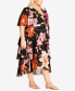 Plus Size Nicola Print Midi Dress