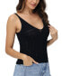 ფოტო #1 პროდუქტის Women's V-Neck Crochet Tank