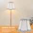 Фото #17 товара Uonlytech Green Fabric Hessian Clip On Lamp Shade for Chandelier Wall Lamp Living Room Bedroom