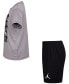 ფოტო #4 პროდუქტის Little Boys 2-Pc. Dri-FIT Jumpman T-Shirt & Shorts Set