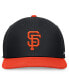 ფოტო #3 პროდუქტის Men's Black/Orange San Francisco Giants Evergreen Two-Tone Snapback Hat