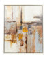 Canvas Abstract Framed Wall Art with Silver-Tone Frame, 40" x 1" x 40"