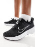 Nike Running Interact Run trainers in black and white