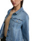 Фото #9 товара Women's Button-Down Denim Trucker Jacket
