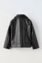 Faux leather biker jacket