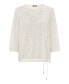 Фото #2 товара Women's 100% Cotton Dolman Sleeve Embellished Pullover