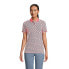 Фото #7 товара Women's Mesh Cotton Short Sleeve Polo Shirt