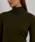 ფოტო #3 პროდუქტის Women's Silk-Blend Turtleneck Sweater