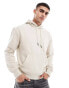 Bershka basic hoodie in beige Бежевый, XL - Chest 44 - фото #2