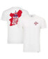 ფოტო #1 პროდუქტის Men's and Women's White Philadelphia 76ers 2022/23 City Edition '76 Originals' Bingham Elevated Tri-Blend T-shirt