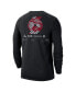 Men's Black Portland Trail Blazers Essential Air Traffic Control Long Sleeve T-shirt