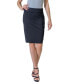 ფოტო #4 პროდუქტის Women's Knee Length Elastic Waist Pencil Skirt