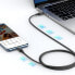 Фото #3 товара Kabel przewód w oplocie USB-C - USB-C PD 100W 1.5m czarny