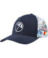 ფოტო #1 პროდუქტის Men's Navy Arnold Palmer Invitational Floral Tech Flexfit Adjustable Hat