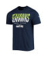 Фото #3 товара Men's College Navy Seattle Seahawks Combine Authentic Big Stage T-shirt