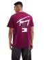 Фото #2 товара Tommy Jeans Crew Neck T-Shirt in Purple