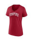 ფოტო #3 პროდუქტის Women's Cardinal Stanford Cardinal Basic Arch V-Neck T-shirt